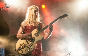 Hedvig Mollestad Trio spilte på ungdomsskoler i Oslo og i Møre og Romsdal våren 2014 (foto: Lars Opstad/Rikskonsertene)