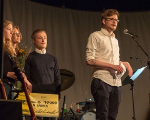 NY PRISVINNER: Simen Kiil Halvorsen fikk årets Mølsterpris. Foto: Terje Mosnes