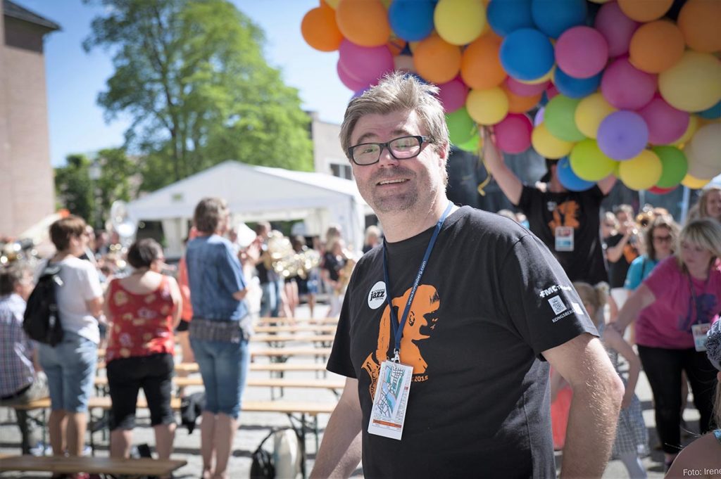 Festivalsjef i Kongsberg Jazzfestival, Kai Gustavsen (foto: Irene Lislien)
