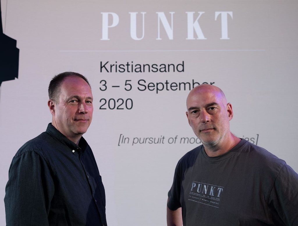 Erik Honoré og Jan Bang står bak Punkt-konseptet. Foto: Alf Solbakken.