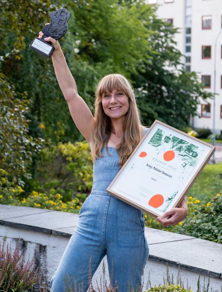 Hedvig Mollestad Thomassen er tildelt EDVARD-prisen for verket «Ekhidna», som ble urfremført på Vossajazz i 2019. Foto: Kristian Dugstad/TONO