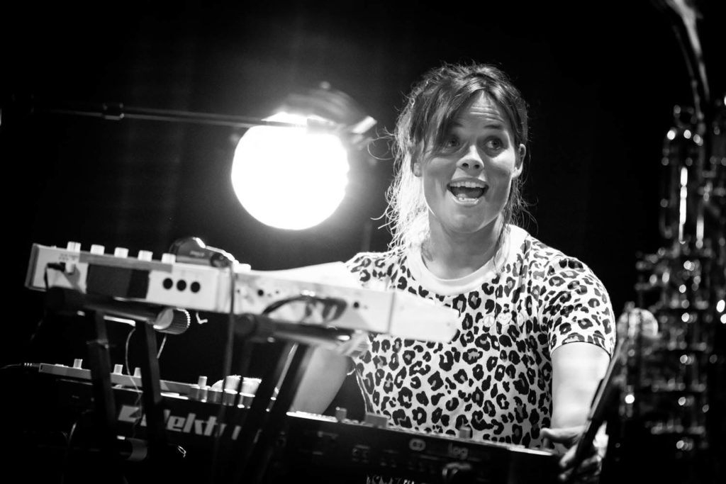 Anja Lauvdal, her fra en konsert med Finity under Oslo Jazzfestival i august i år. Foto: Matija Puzar/Oslo Jazzfestival
