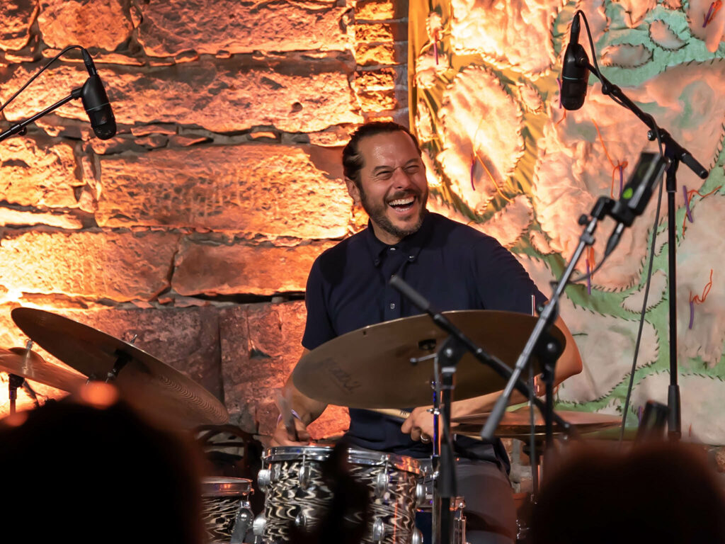 Frank Rosaly spilte med Frode Gjerstad Tuba Trio under Særingfest på Kongsberg Jazzfestival fredag. Foto: Espen Sandengen/Kongsberg Jazzfestival