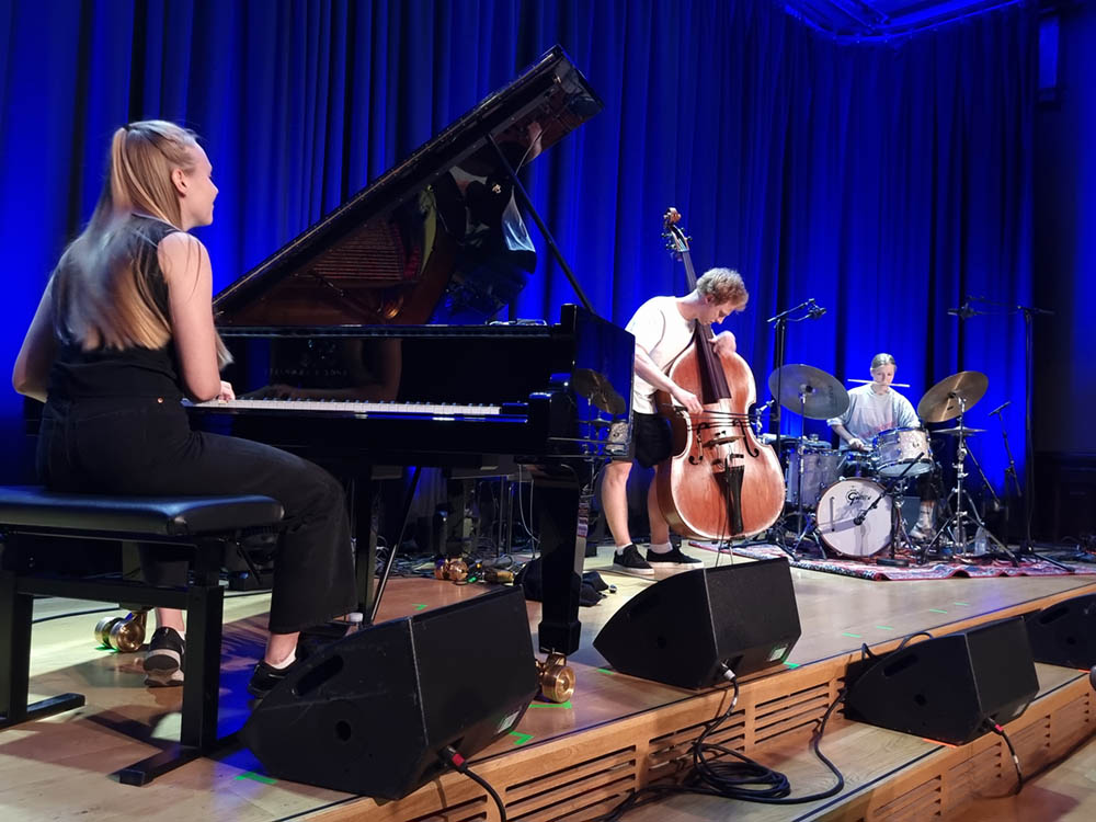Kongle Trio under finalen i Jazzintro 2020. Foto: Camilla Slaattun