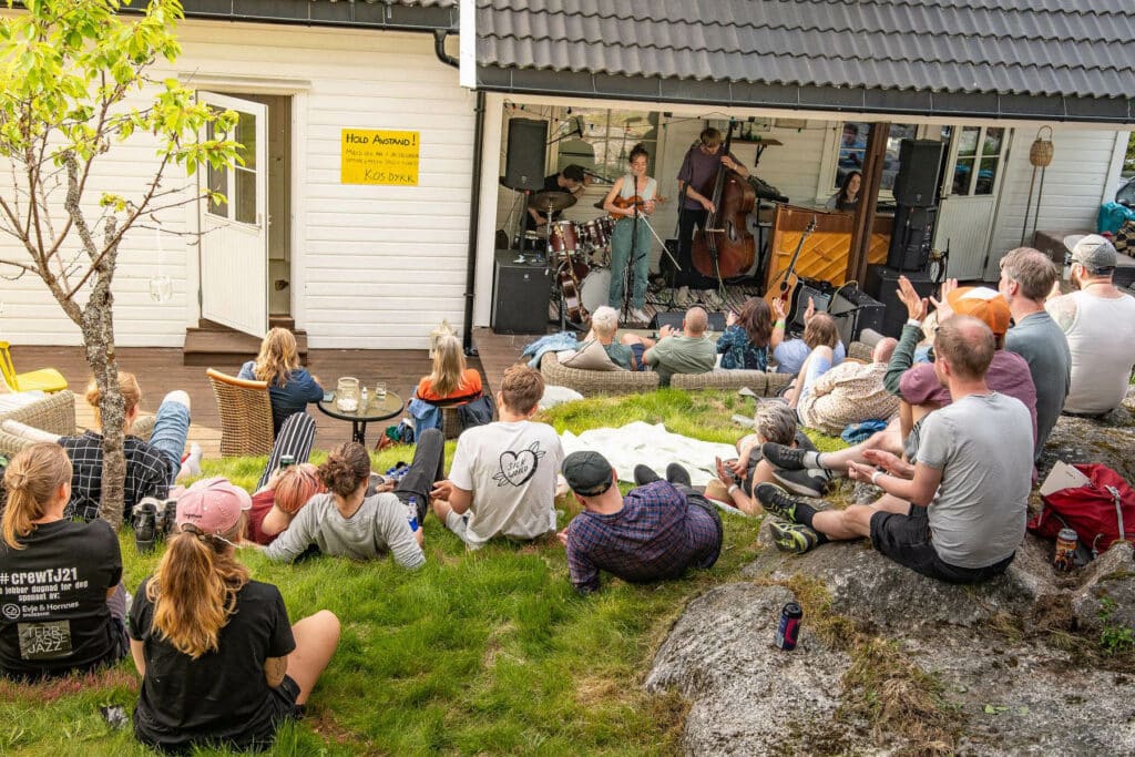 Hagekonsert med Masåva i 2021. Foto: Terrassejazz