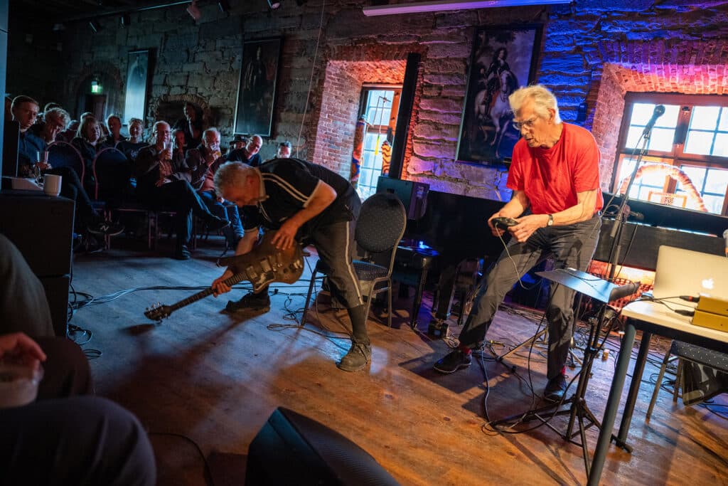 Terrie Ex og Jaap Blonk på Særingfest. Foto: Magnus Stivi/Kongsberg Jazzfestival