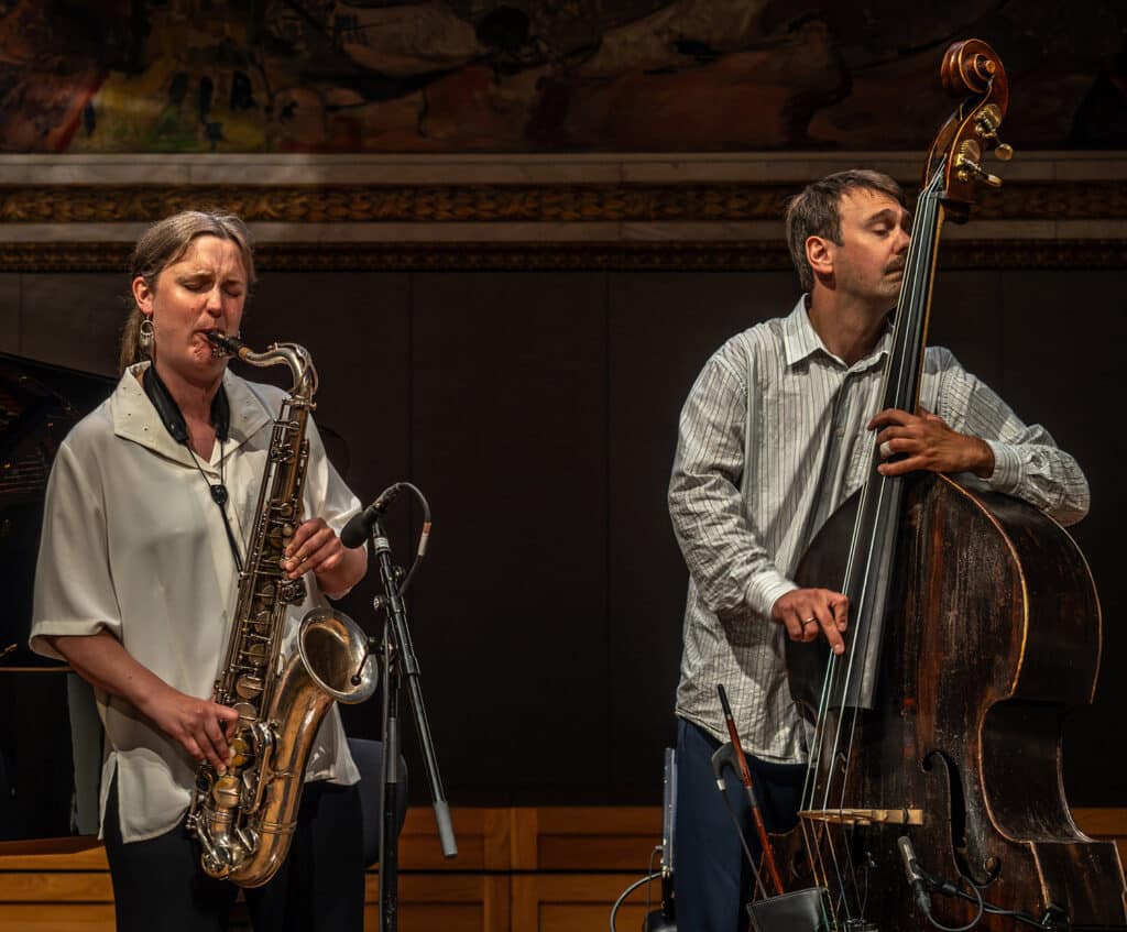 Hanna Paulsberg og Trygve Fiske. Foto: Toril Bakke/Oslo Jazzfestival