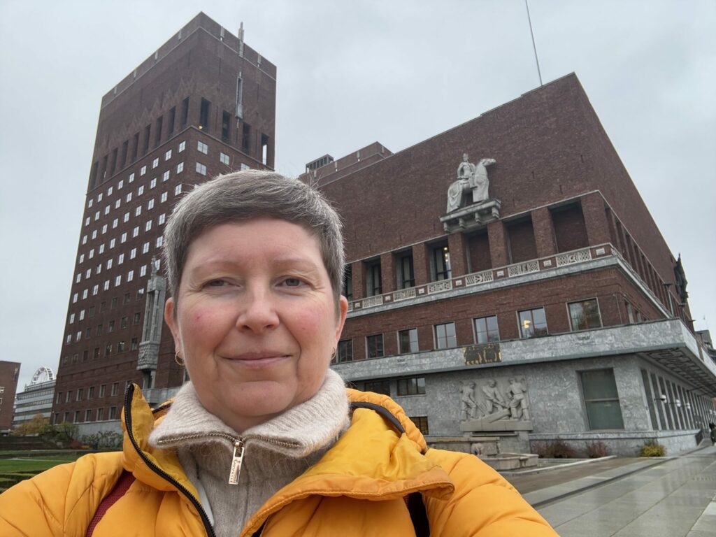 Daglig leder i Østnorsk jazzsenter, Kari Grete Jacobsen, ber kulturpolitikerne i Oslo om å holde dørene åpne på Gamle Munch og styrke driftstilskudd til kulturaktørene. Foto: Østnorsk jazzsenter.