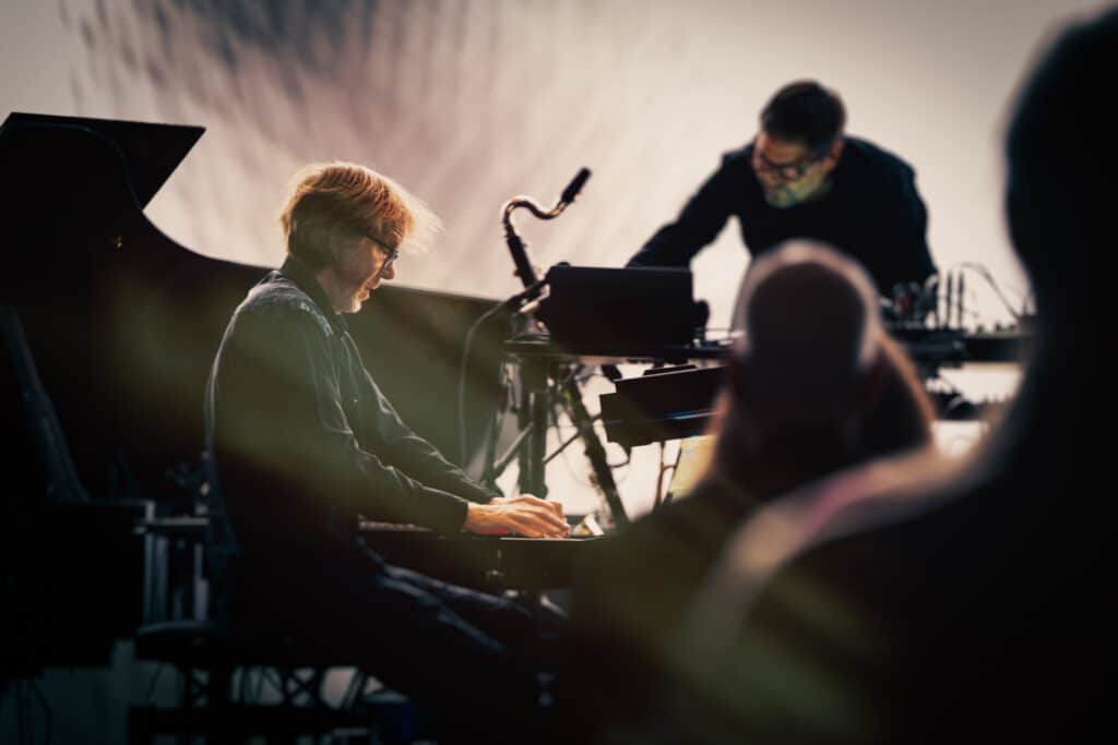 Ståle Storløkken og Arve Henriksen. Foto: Tomas Lauvland Pettersen/Bærum Jazzfestival
