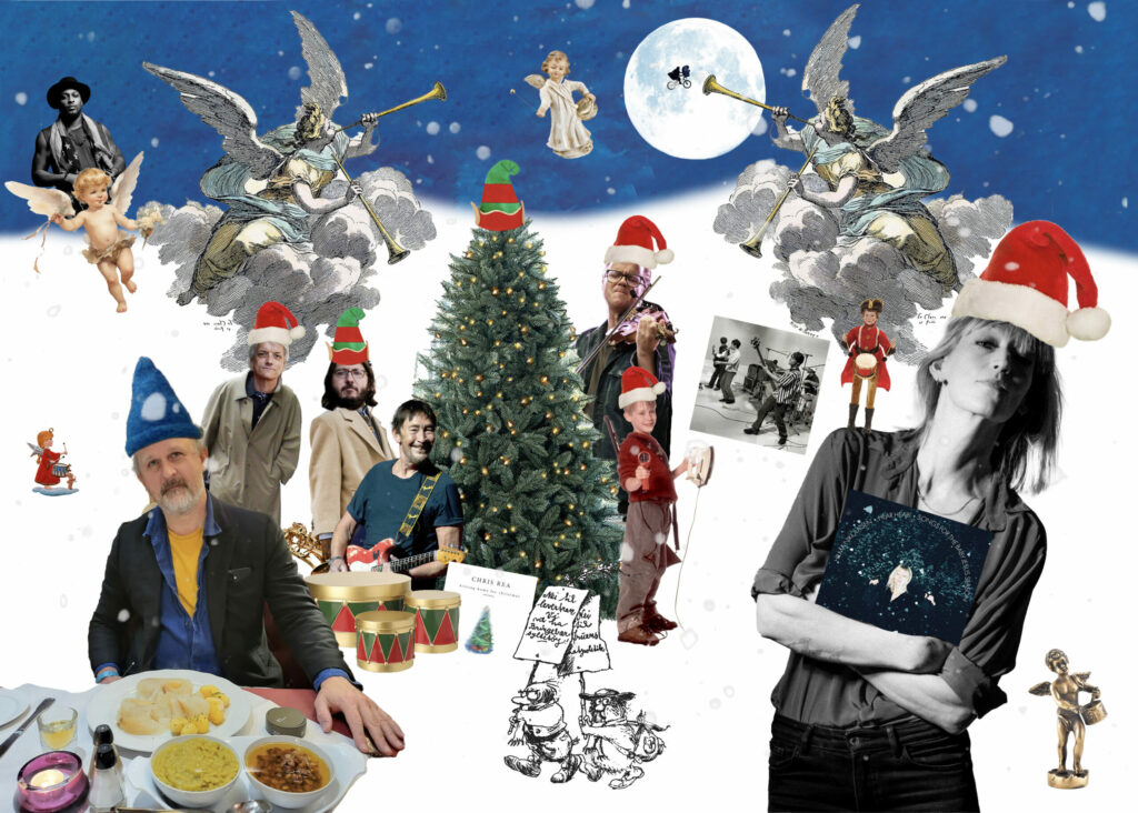NTT ønsker god jul med et stort julehefte i digital strimmelform, med Hilma Nikolaisen, JJ Sullivan, Ola Kvernberg, trompeter, julaften-innspillinger, myten om godstolen og mye mer! God jul. Illustrasjon: Nick Alexander