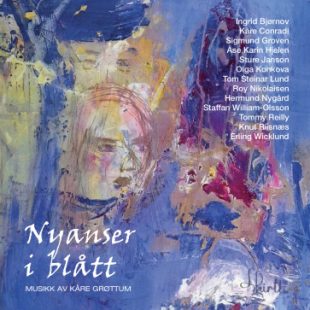 «Nyanser i blått. Musikk av Kåre Grøttum» cover