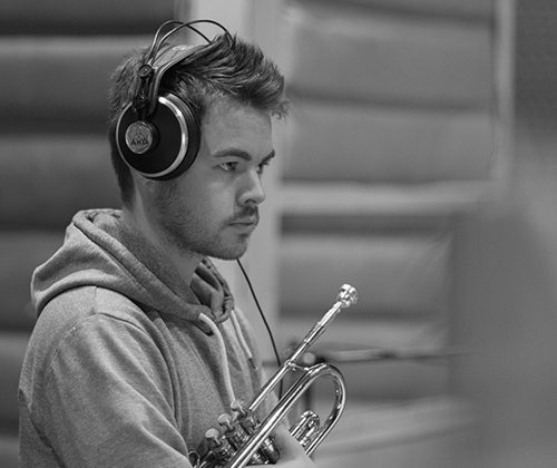 Norsk trompetist i internasjonalt storband