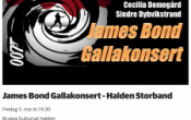 JAMES BOND GALLA KONSERT MED HALDEN STORBAND