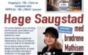 Hege Saugstad med brødrene Mathisen