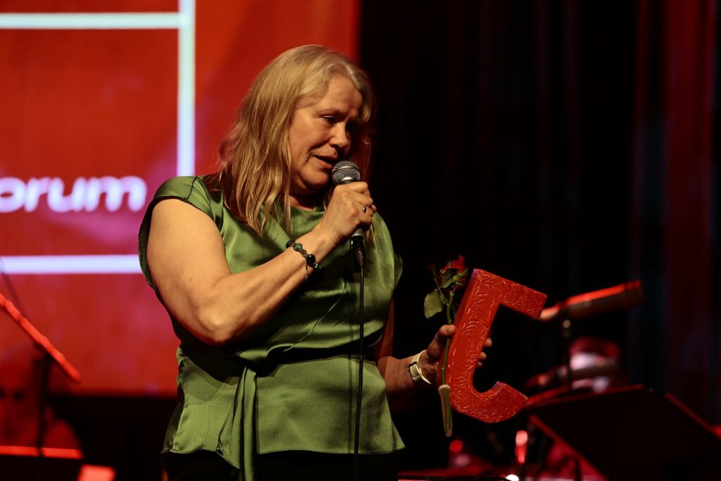 Tina Lund fra Bodø Big Band. Foto: Peder Ebbesen