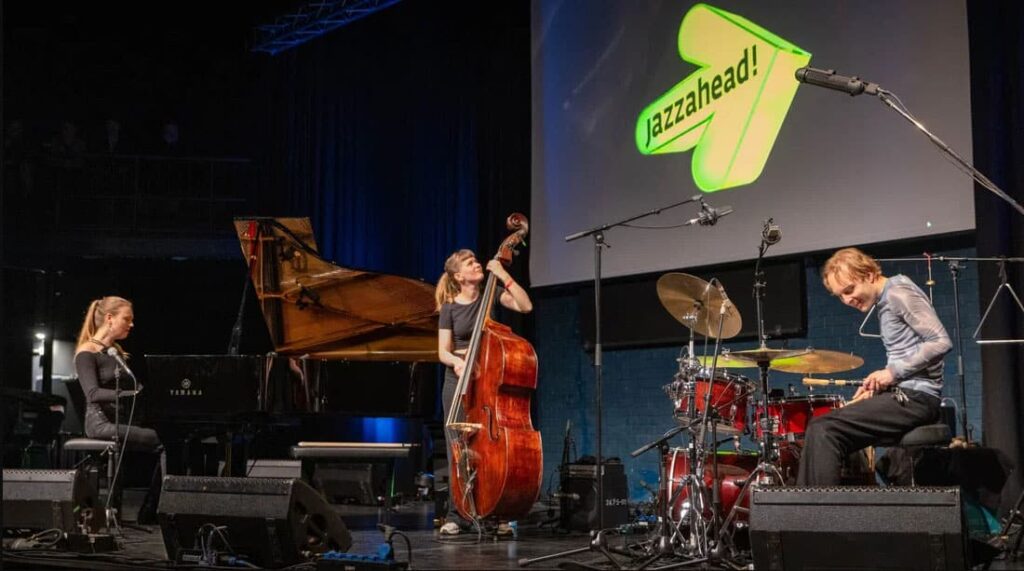 Liv Andrea Hauge Trio under Jazzahead i 2025. Foto: Anna Kristine Lund/Music Norway