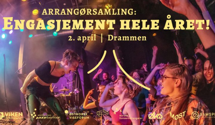 Fagdag for konsertarrangører 2. april i Drammen