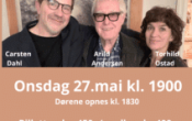 Vakkert møte med TORHILD OSTAD, ARILD ANDERSEN OG CARSTEN DAHL