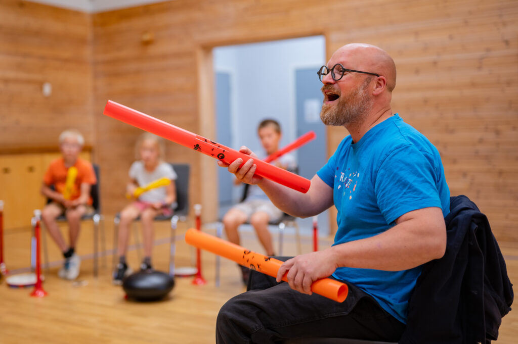 Trassjazz-verksted på Kristiansand jazzfestival (Foto: Knipselyst / Birgit Fostervold)