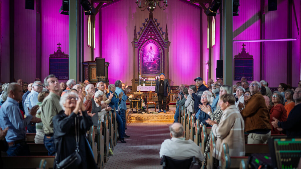 Knut Reiersrud og Iver Kleive på årets Terrassejazz (Foto: Birgit Fostervold / Knipselyst)
