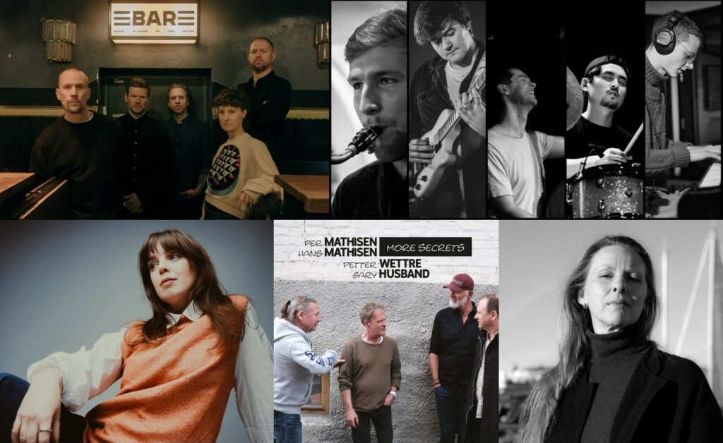 Gard Nilssen Acoustic Unity med Kjetil Møster og Signe Emmeluth, Julian Haugland kvintett, Amanda Ginsburg, Hans Mathisen, Per Mathisen, Petter Wettre og Gary Husband, samt Torun Eriksen.
