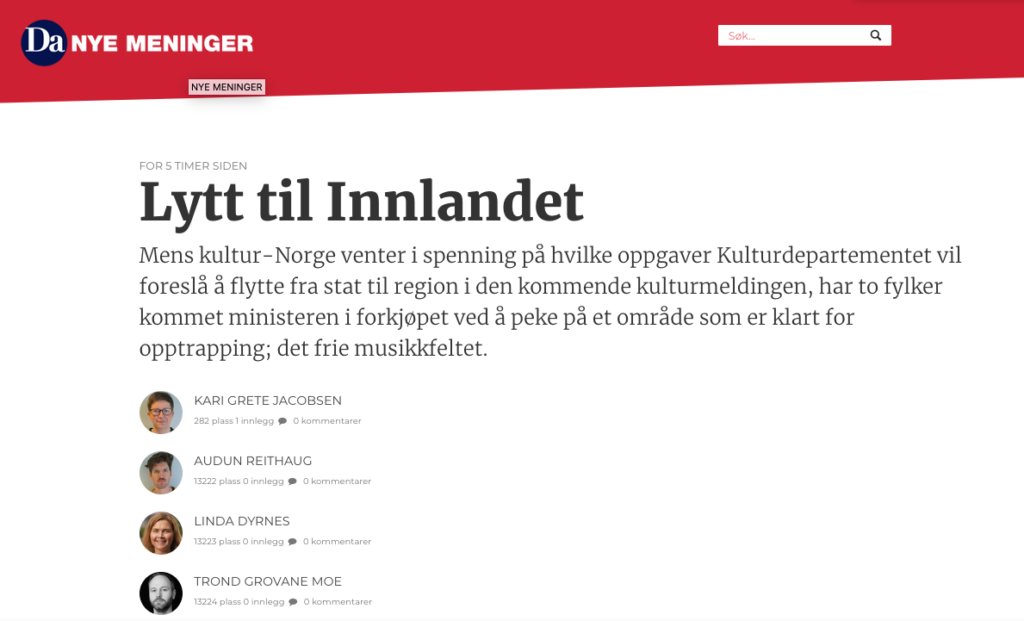 Screenshot: Dagsavisen.no