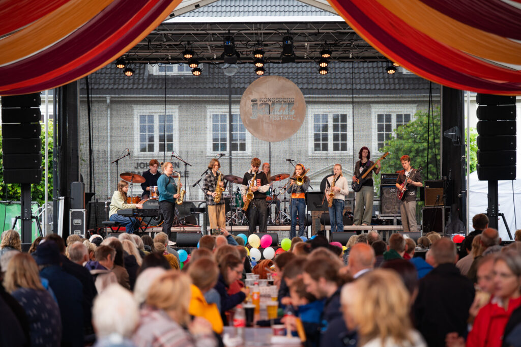 Ungdommens improorkester på Kongsberg jazzfestival 2025, foto: Birgit Fostervold