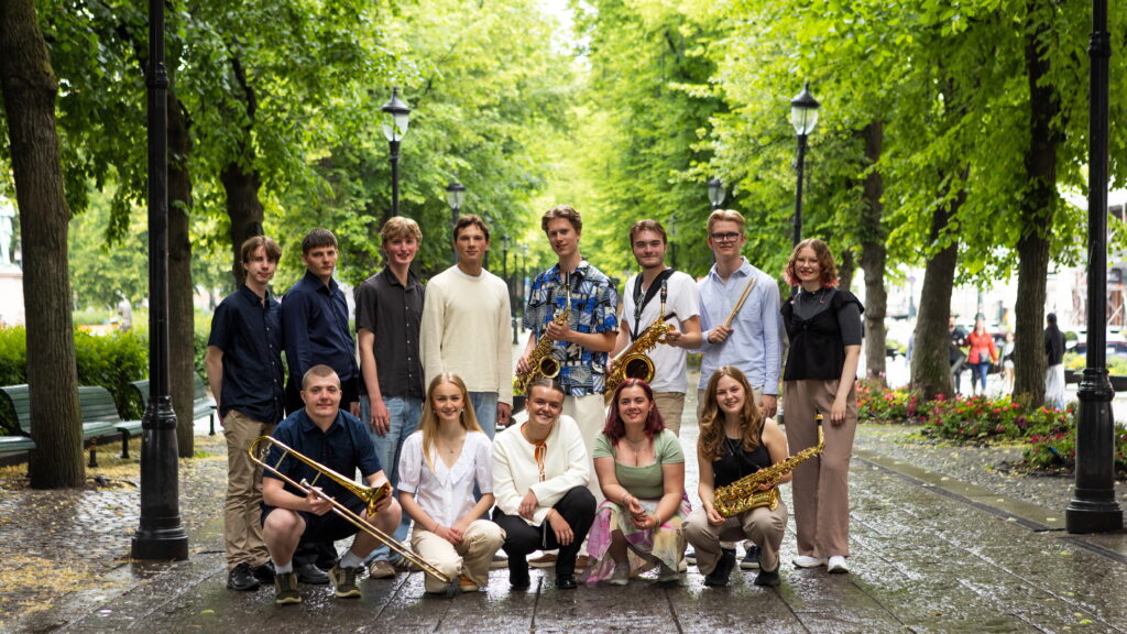 Innlandet ungdomsjazzorkester anno vårsemesteret 2025. Foto: Nabeeh Samaan.