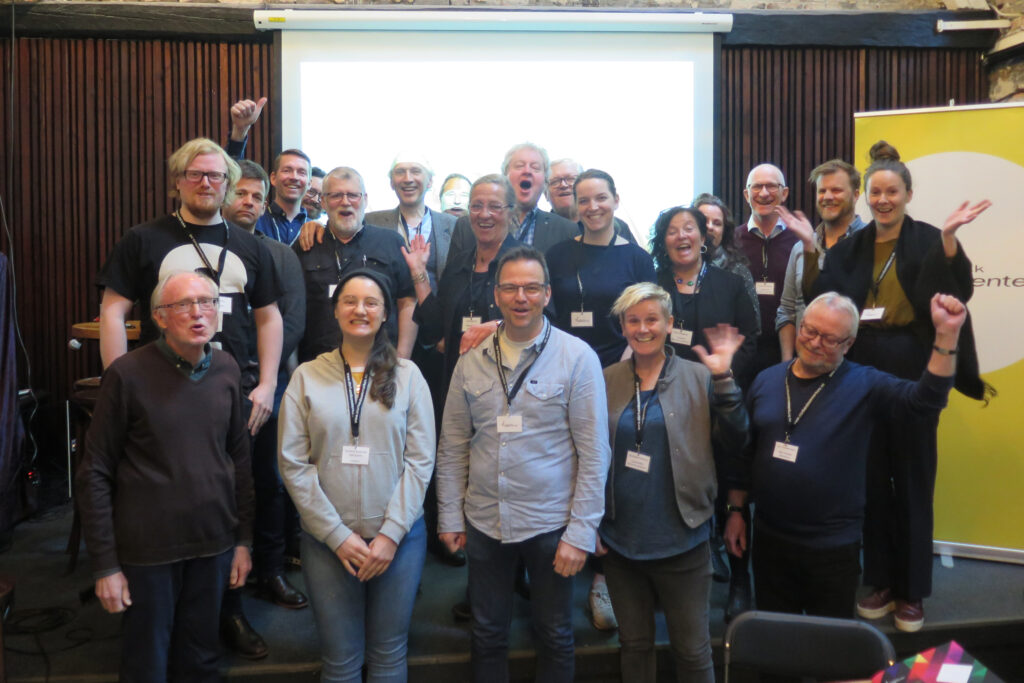 En blid gjeng etter vel gjennomført årsmøte i Østnorsk jazzsenter tilbake i 2018! Foto: Østnorsk jazzsenter