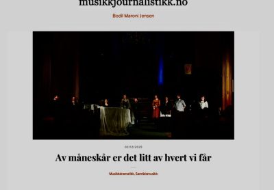 Konsertanmeldelse av Bendik Sells’ «Måneskår» for Oslo 14